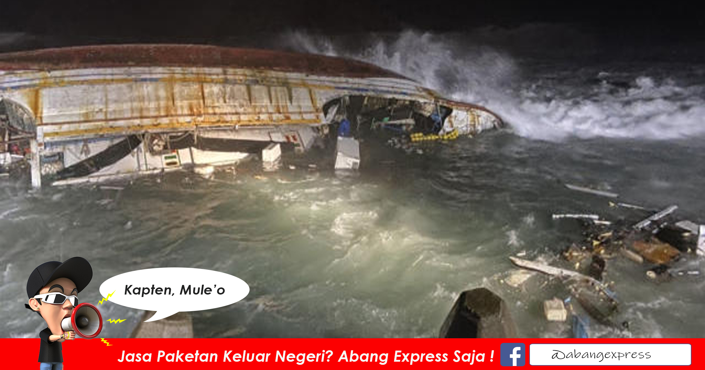 Read more about the article Kapal Nelayan Terbalik, Empat ABK Selamat Namun Kapten Kapal Belum Ditemukan