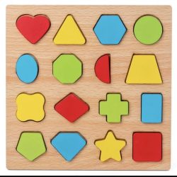 Papan Blok Puzzle balok anak