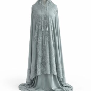 QUIMEI Mukena Satin Premium Biru OS